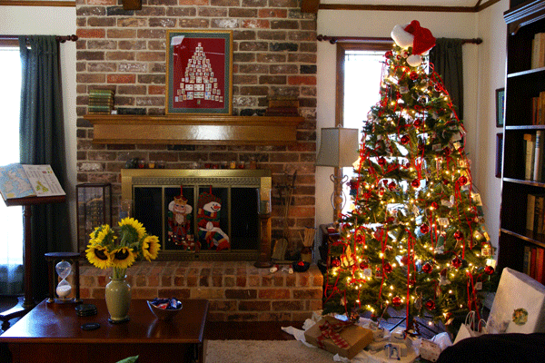 Christmas Living Room Scene